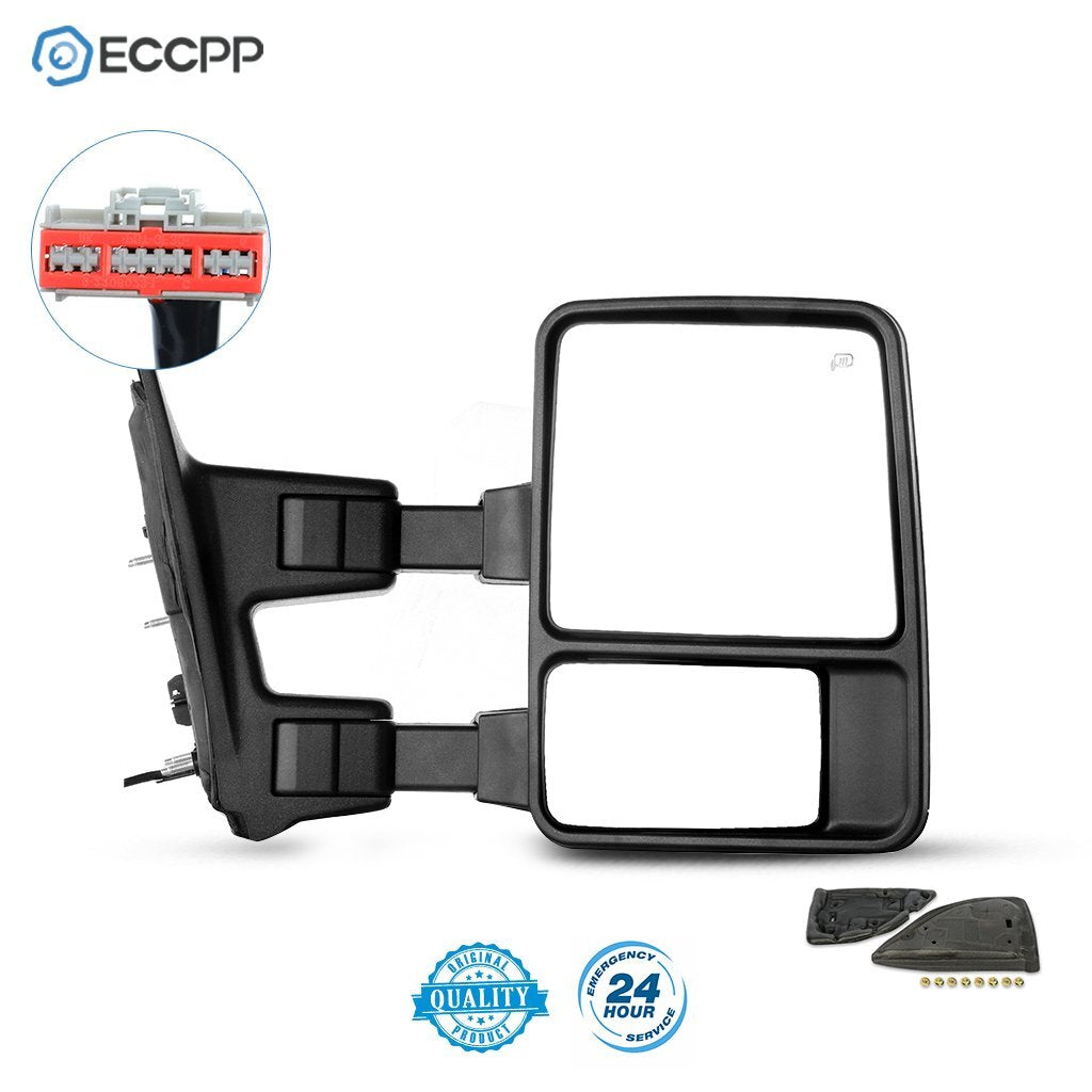 Right Side Power Heated Smoke Signal Tow Mirror For 08-16 Ford F250-F550