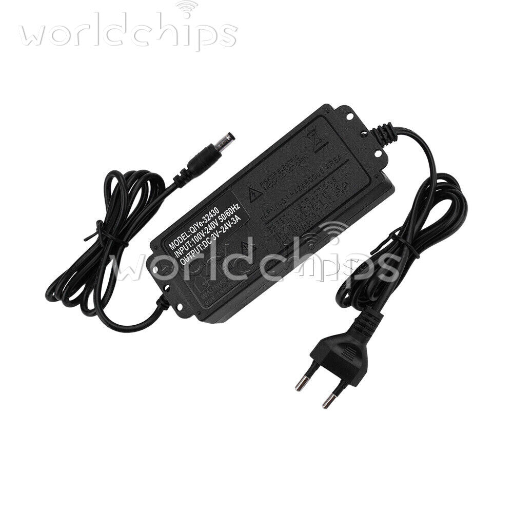 AC100-240V to DC3-24V 3A 5A Adjustable Voltage Power Adapter Switch Power Supply