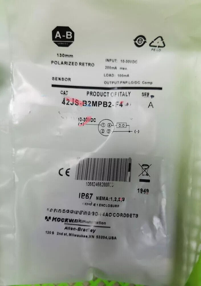 1pc 42JS-B2MPB2-F4  Photoelectric switch sensor