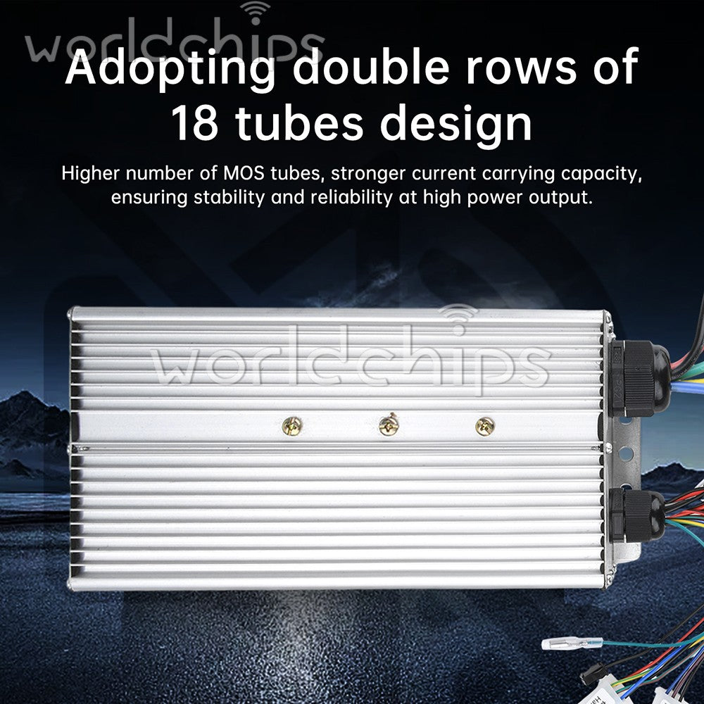 48V 60V 72V 84V 5000W Dual Row Smart Brushless Controller for Electric Vehicles