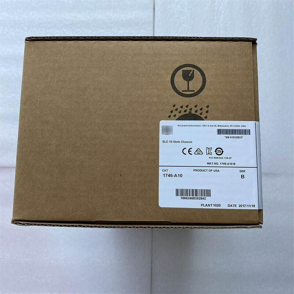 AB Factory Sealed 1746-A10 SLC-500 PLC Chassis/Rack10 Slots Module 1746A10