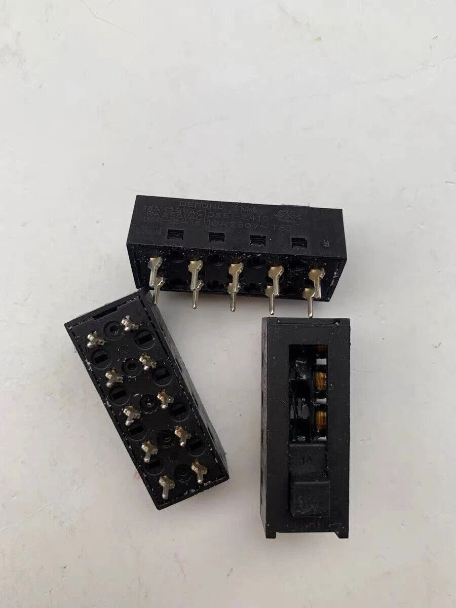2PCS DEFOND DSE-2416 8A250V 10 pins 4 Positions Slide Switch