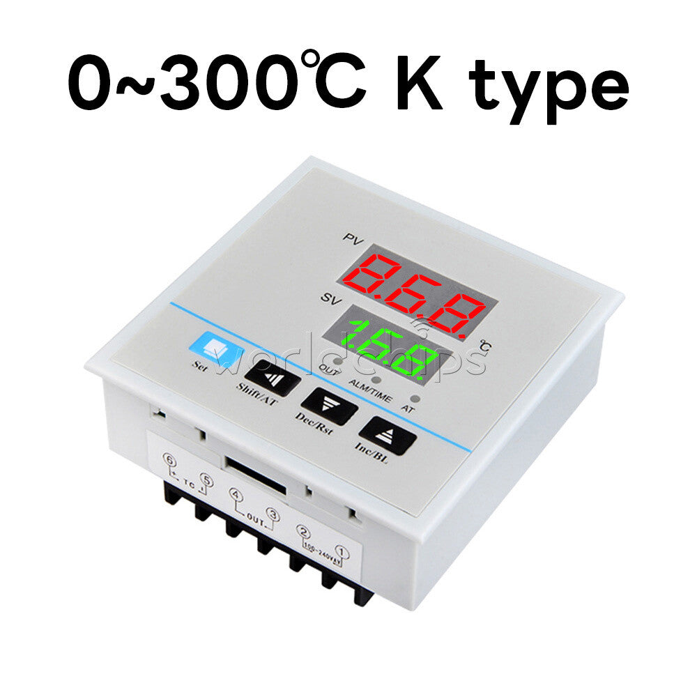 AC 220V Digital K/E Temperature Thermostat Controllers For Home Oven 0-999 ℃ DIY