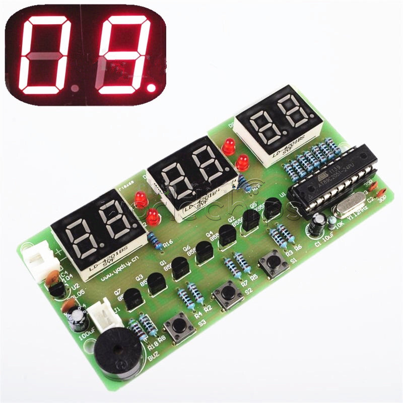 10Pcs 6-Bits C51 Digital Electronic Clock Electronic Production Suite DIY Kits