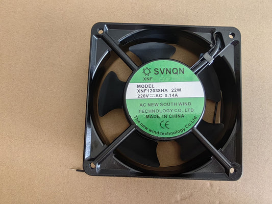 1PC SVNQN Fan XNF12038HA AC 220V 0.14A 12038 12CM 2-Wire Cabinet Cooling Fan
