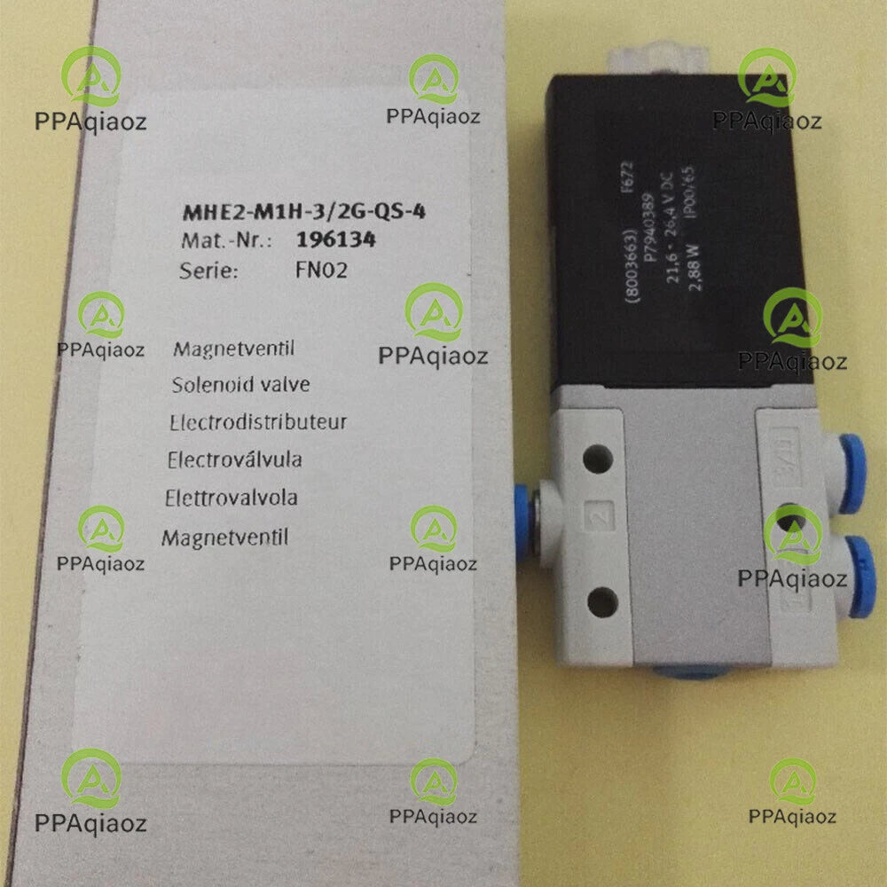 1PC  FESTO MHE2-M1H-3/2G-QS-4 196134 Solenoid Valve Free Shipping