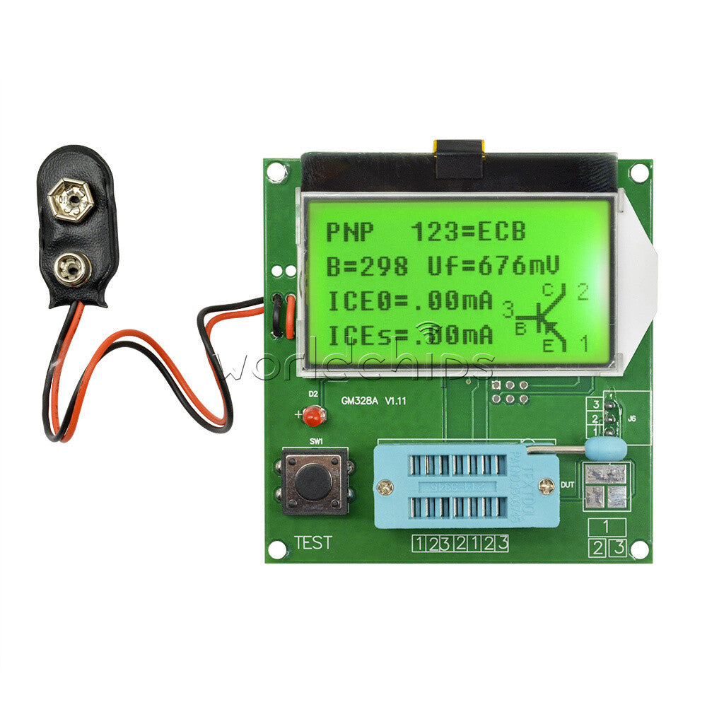 Digital LCD GM328A Transistor Tester Diode Triode LCR ESR Meter MOS/PNP/NPN