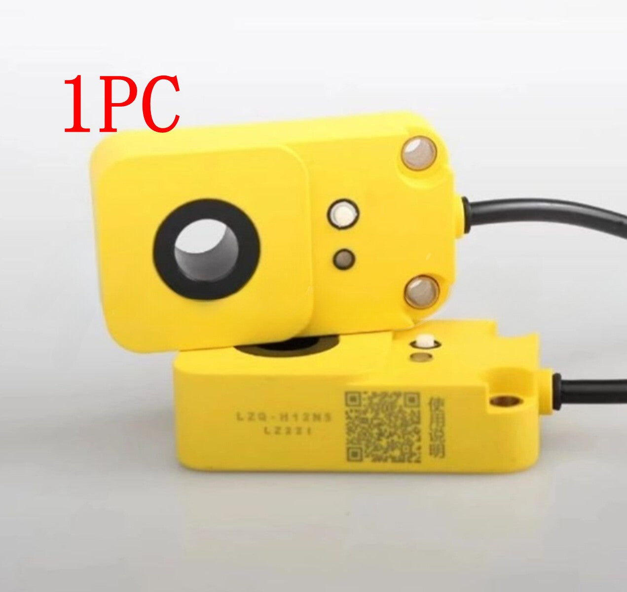 Push-button M12 type capacitive ring proximity switch detects broken metal wires