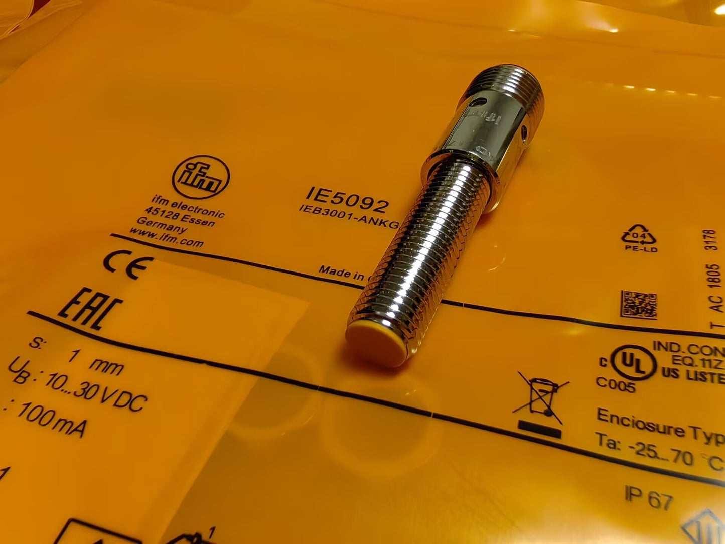 For IFM IE5092 Proximity Sensor 10...36 DC