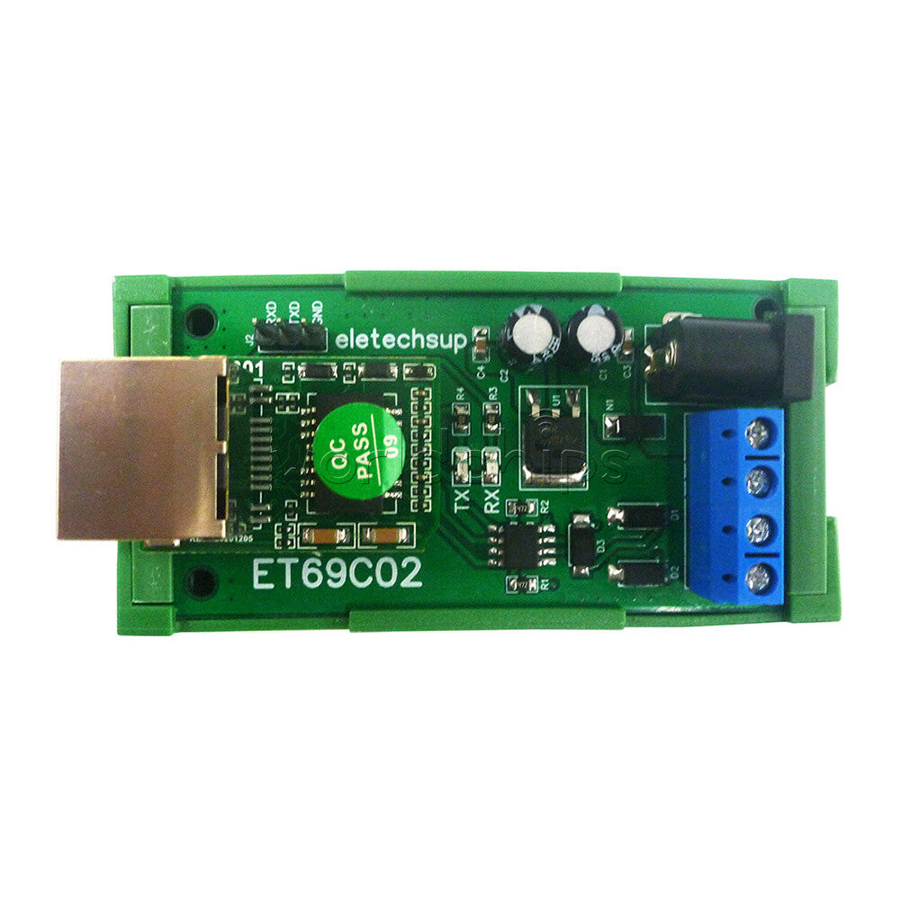 RS485 to Ethernet TCP/IP Converter MQTT Modbus RTU Module With Rails