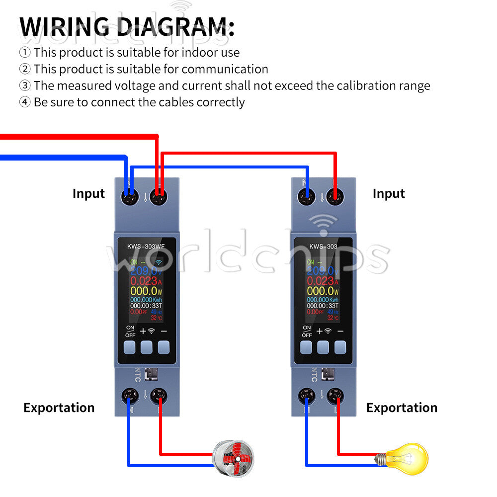 0.96" TFT 8-in-1 2-Phase AC Meter Voltage Current Power Meter AC 85~290V 0~40A