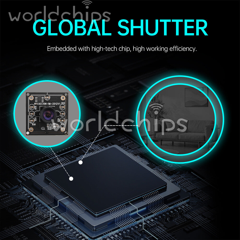 1-10PCS OV9732 30FPS 1MP Camera Module 100° 1280x720 Module For Windows Android