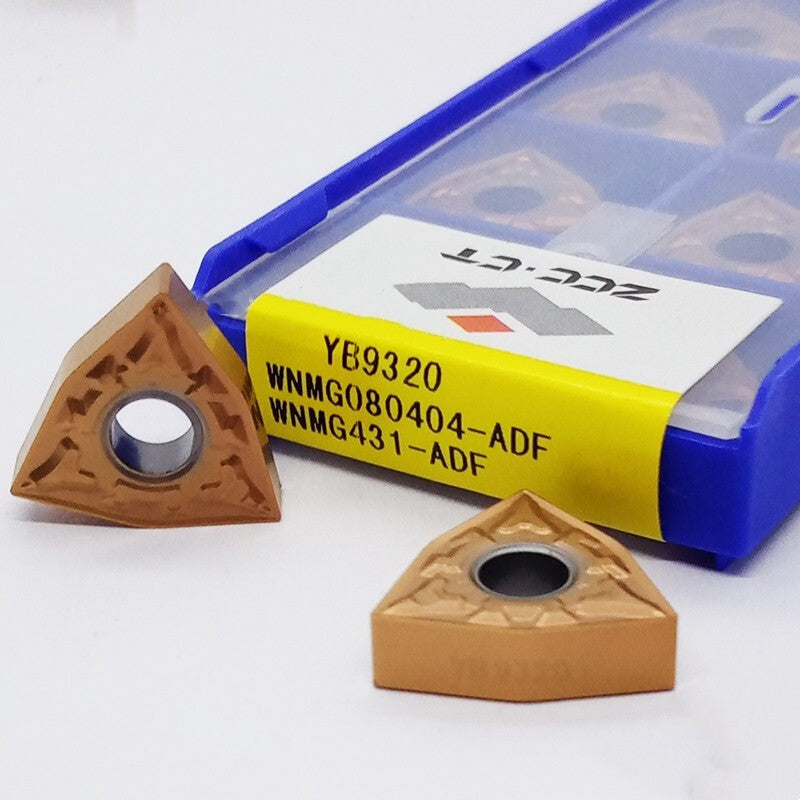 10Pcs ZCC.CT WNMG080404-ADF YB9320 WNMG431-ADF CNC turning blade Carbide inserts