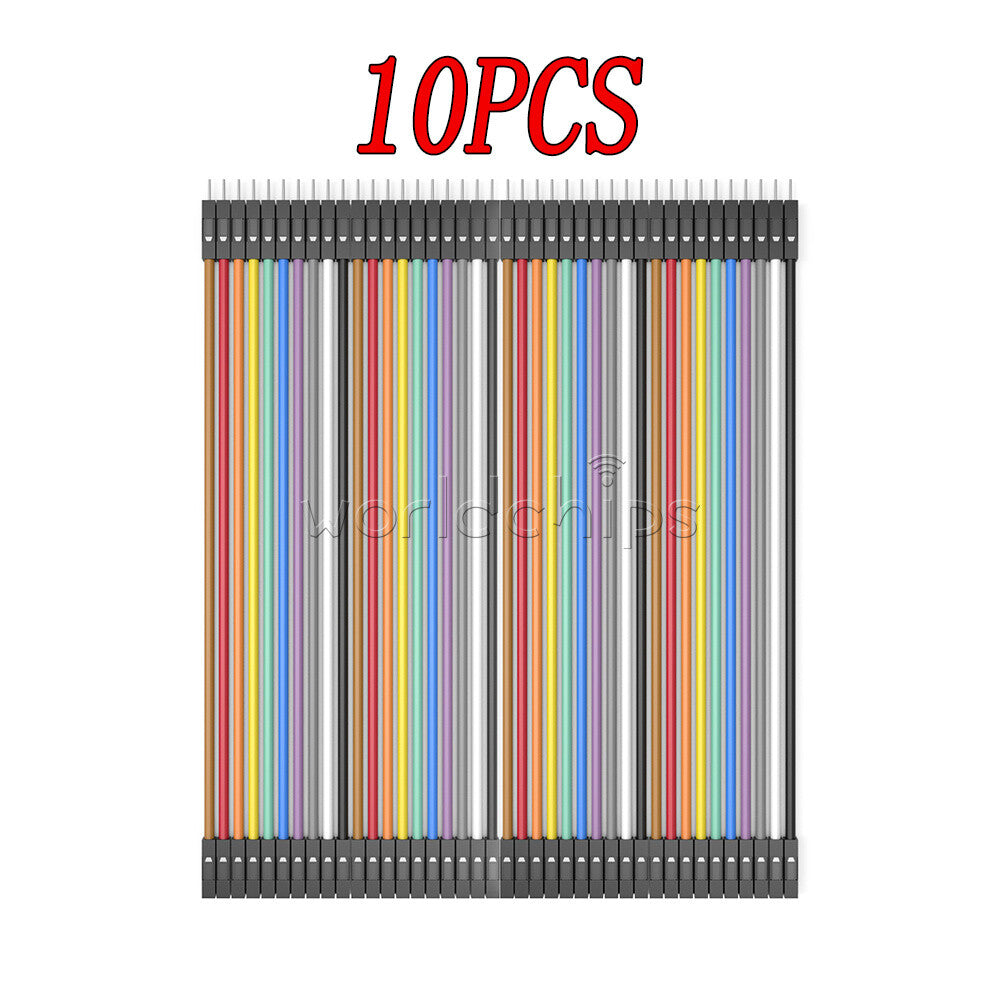 10PC 40PIN Dupont Wire Jumpercables 20cm 2.54MM Male To Female 1P-1P For Arduino