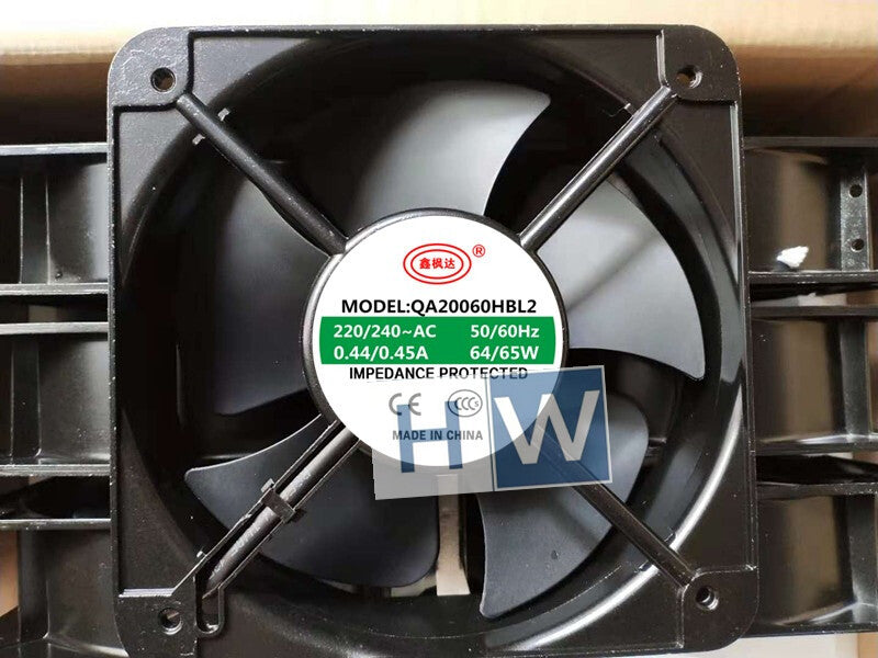1PC QA20060HBL2 220-240V 0.45A 20CM 200*60MM Axial Flow Cooling Fan