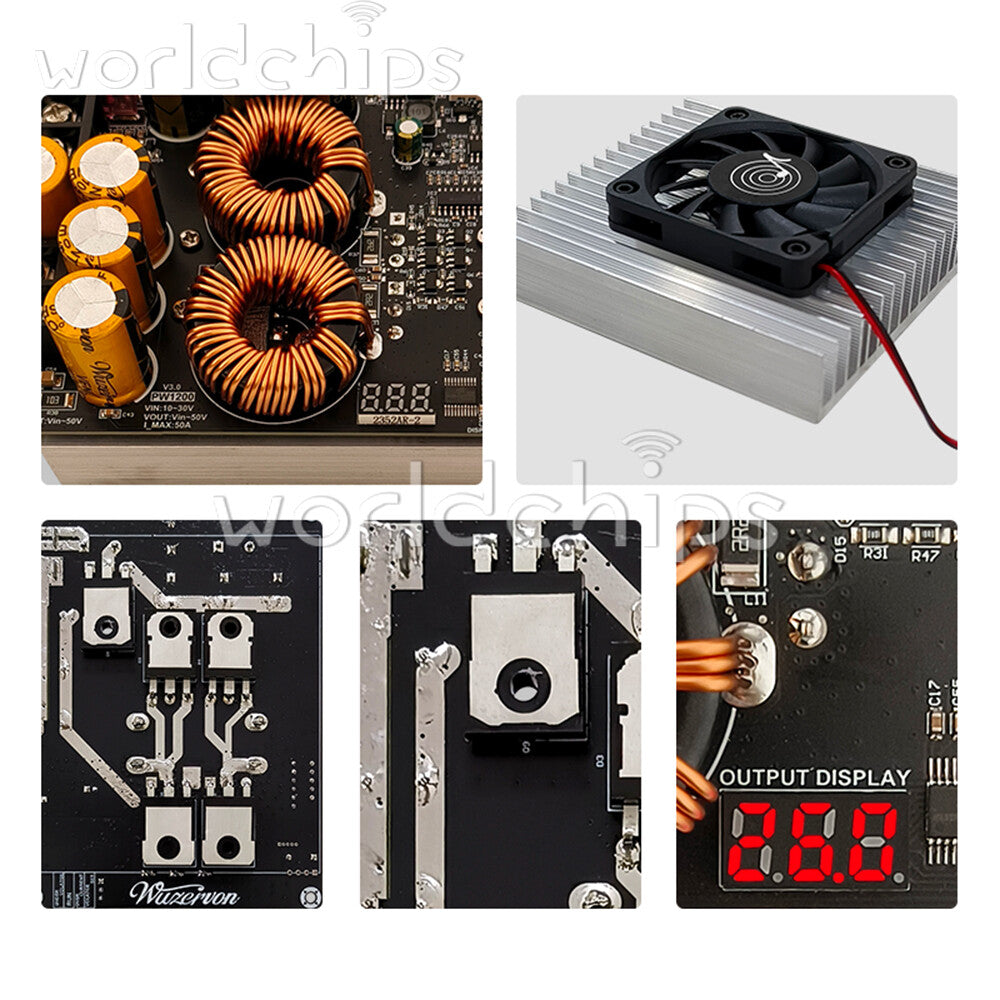 1200W 50A High Current Boost Power Supply Module Full Power for Audio Amplifier
