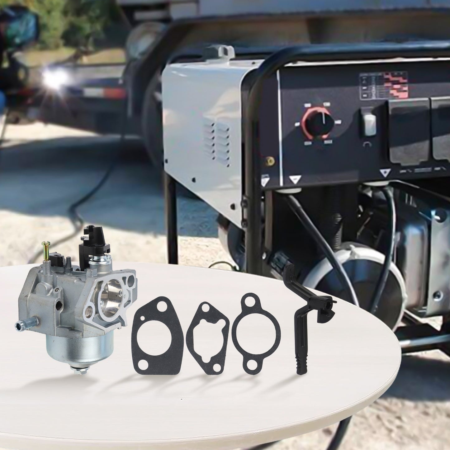 Carburetor Kit for Harbor For Champion 145 Welder Generator with Gaskets