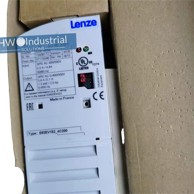 1/Piece  E82EV152K4C200 E82EV152_4C200 1.5KW 3-400V Lenze Inverter