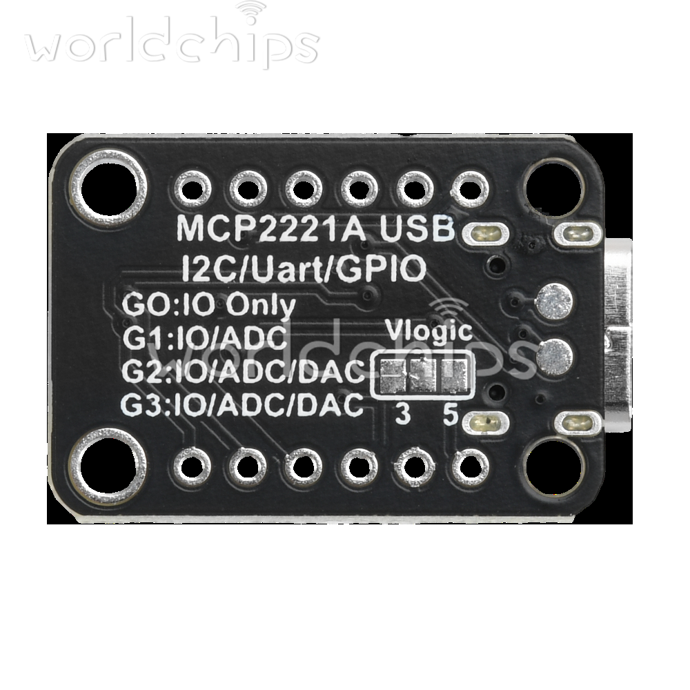 MCP2221A USB to GPIO ADC/I2C Converter Adapter Module Breakout Board Type-C