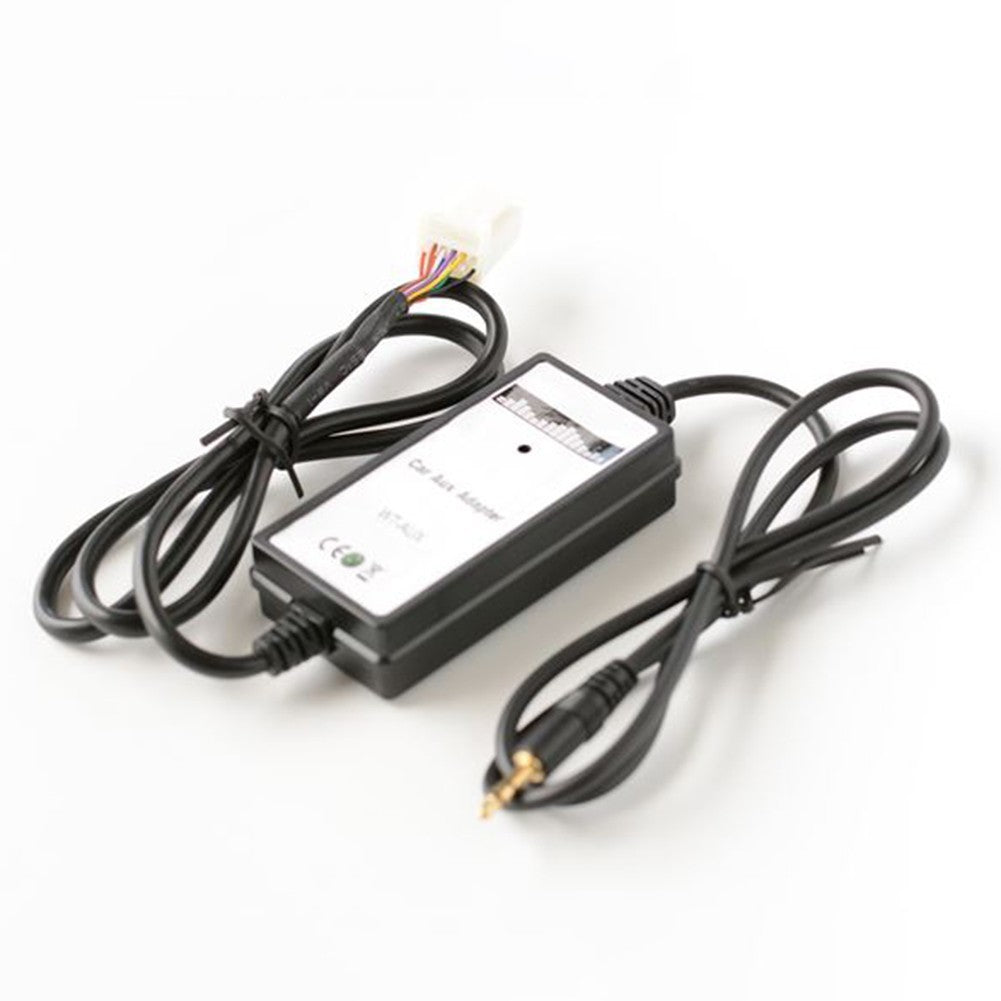 WMA Decoder AUX Adapter 12V DC Audio 3.5mm Car Music Interface Adapter