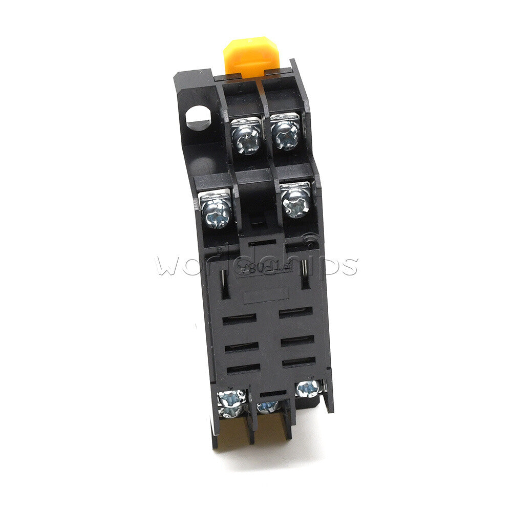 10PCS DC12V DC Coil Power Relay LY2NJ DPDT 8 Pin HH62P JQX-13F With Socket Base