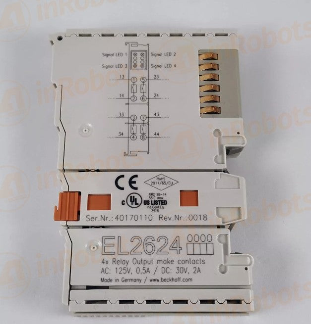 1PC  Beckhoff EL2624 EtherCAT 4-Channel Relay Output module - Free Shipping