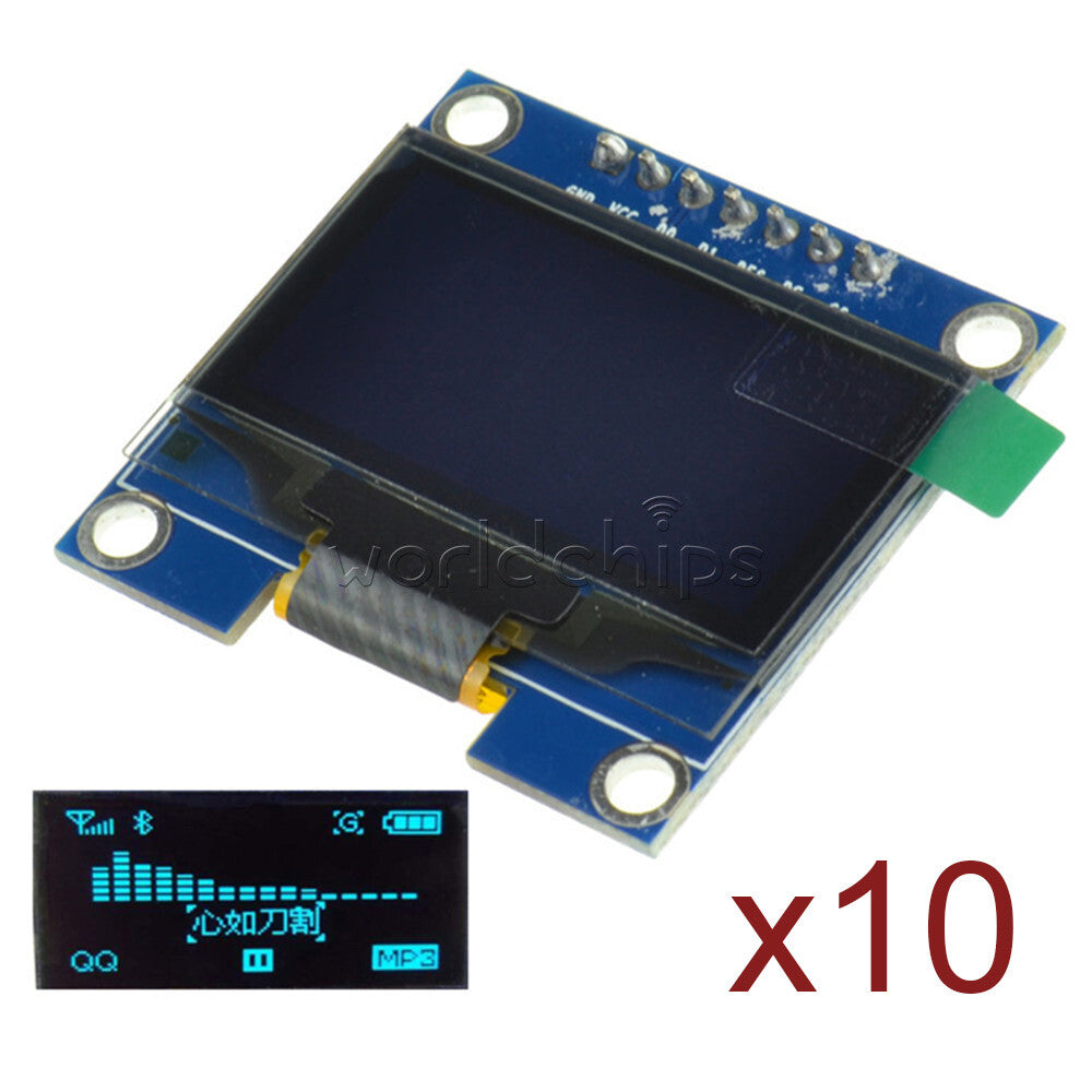 10x 1.3'' Blue SPI Serial 128X64 OLED LCD Display Screen Module FOR Arduino R3