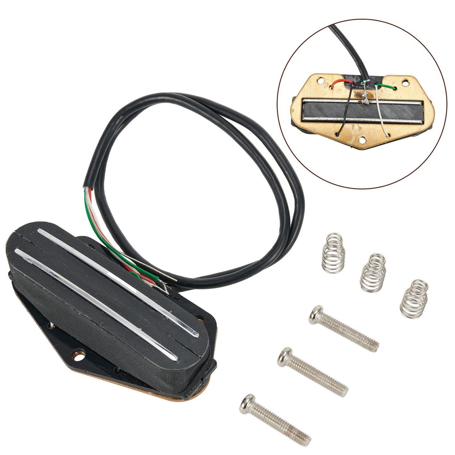 . Long Lasting Dual Rail Electric Guitar Pickup For Telecaster Tele-Bridge 15K .
