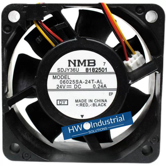 NMB 06025SA-24T-AL DC24V 0.24A 3-wire 6025 6CM Inverter Cooling Fan