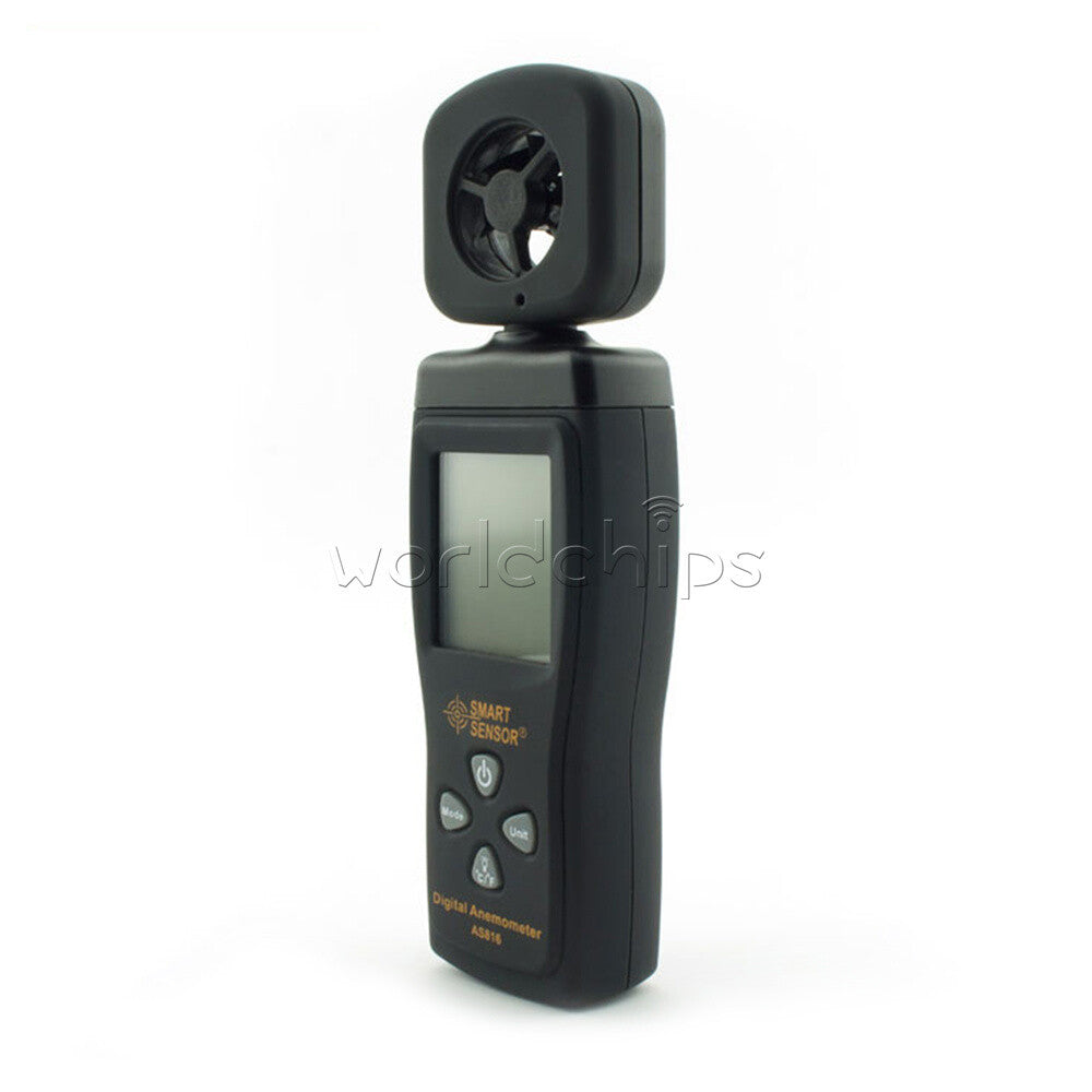 AS816 Anemograph Air Flow Meter Anemometer Handheld Digital Wind Speed Measure