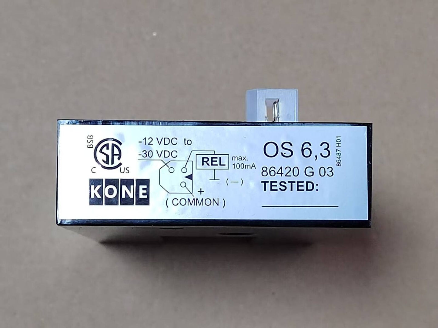 1pcs KONE PNP Elevator Accessoires OS6.3 Flat U-Type Sensor KM86420G03