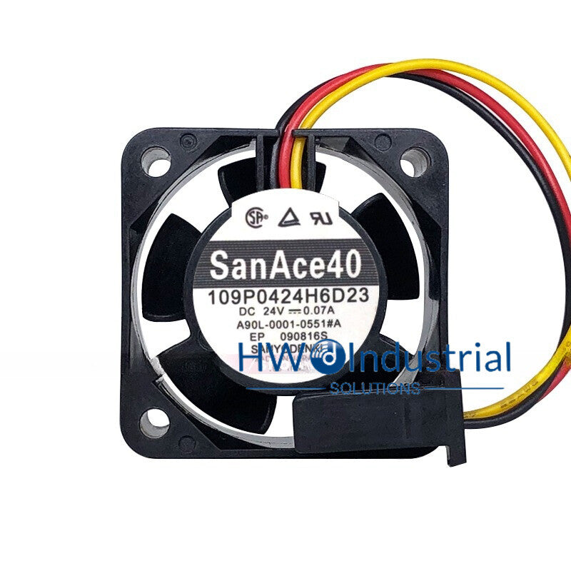 Sanyo A90L-0001-0551 #A 109P0424H6D23 24V 0.07A 4CM Fanuc System Fan