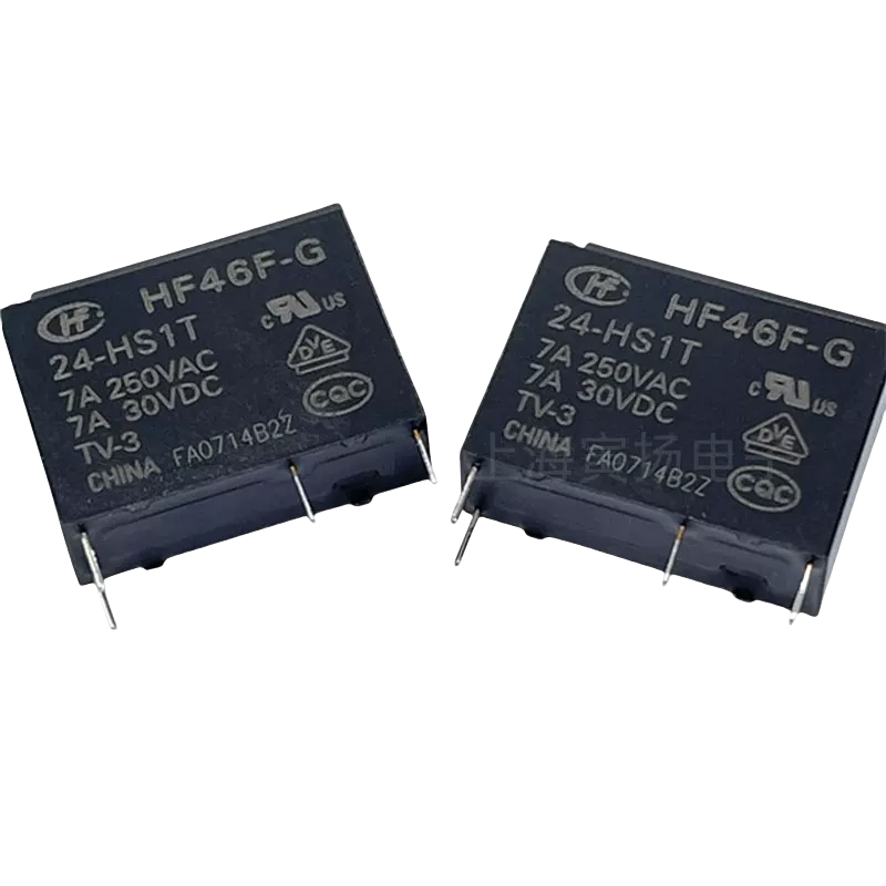 10pcs HF Relay HF46F-G/12-HS1 HF46F-G/12-HS1T HF46F-G/24-HS1 HF46F-G/24-HS1T