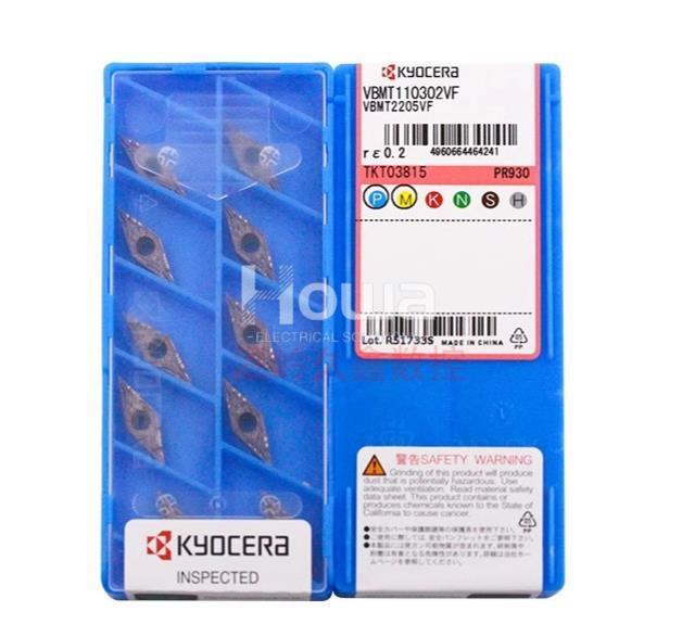 10Pcs/Box Kyocera VBMT110302-VF PR930 VBMT2205VF Turning Blade Carbide Inserts