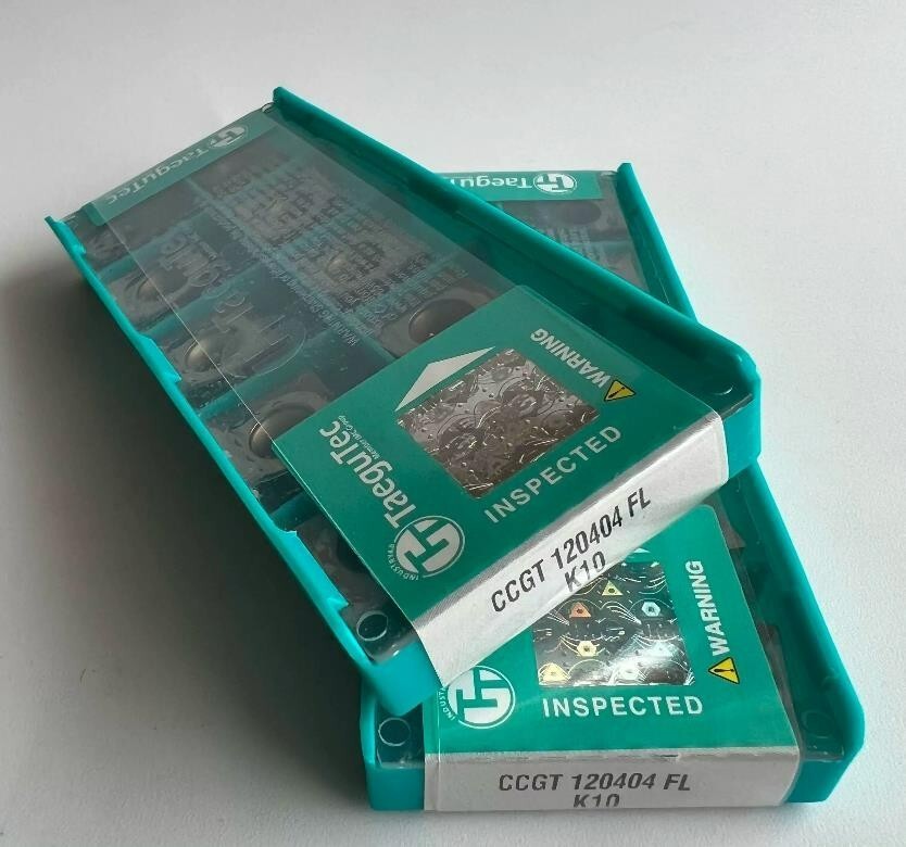 10pcs TaeguTec CCGT120404-FL K10 CCGT431-FL for ALU CNC blade carbide Inserts
