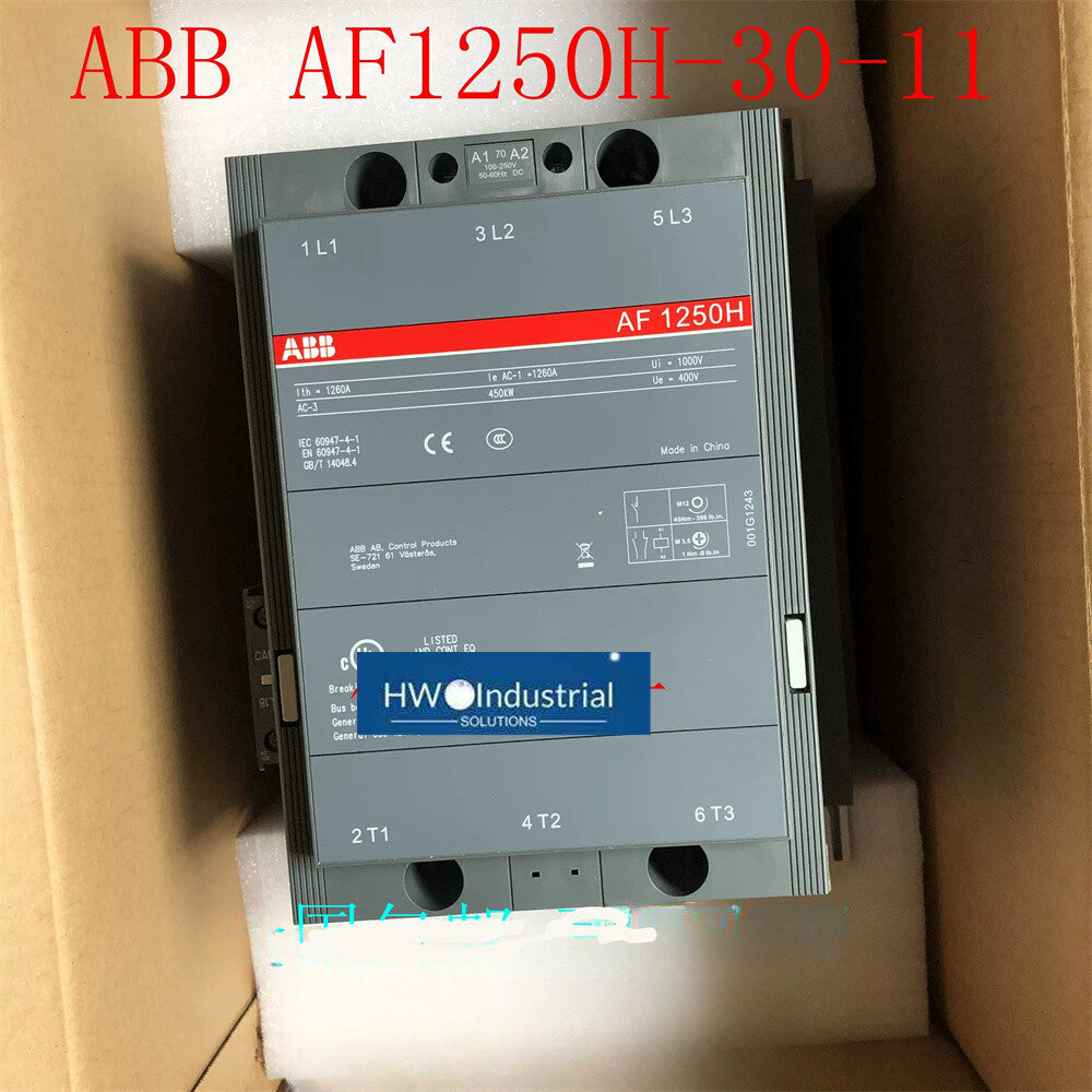 1/piece  ABB AC/DC contactor AF1250H-30-11 Coil Voltage 100-250V