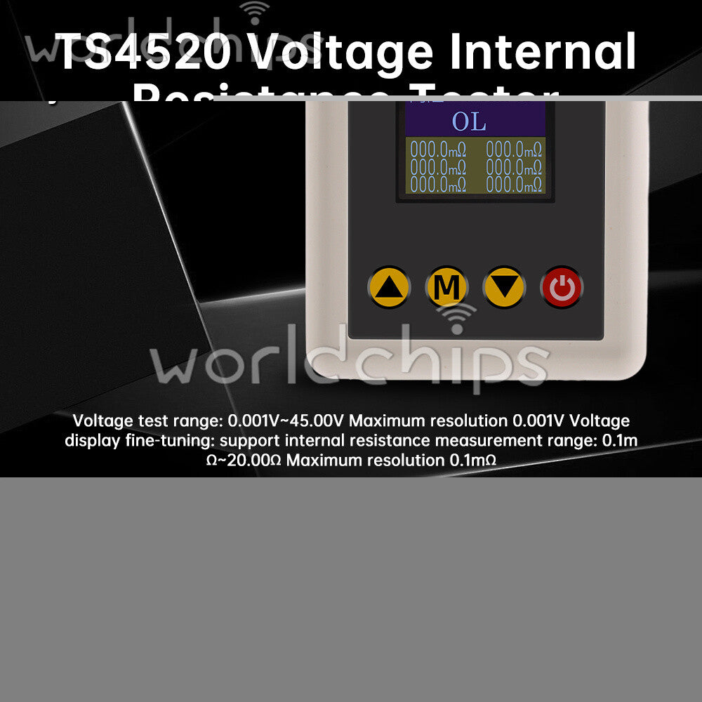 TS4520 Voltage Internal Resistance Tester Digital Car Battery Capacitor Tester