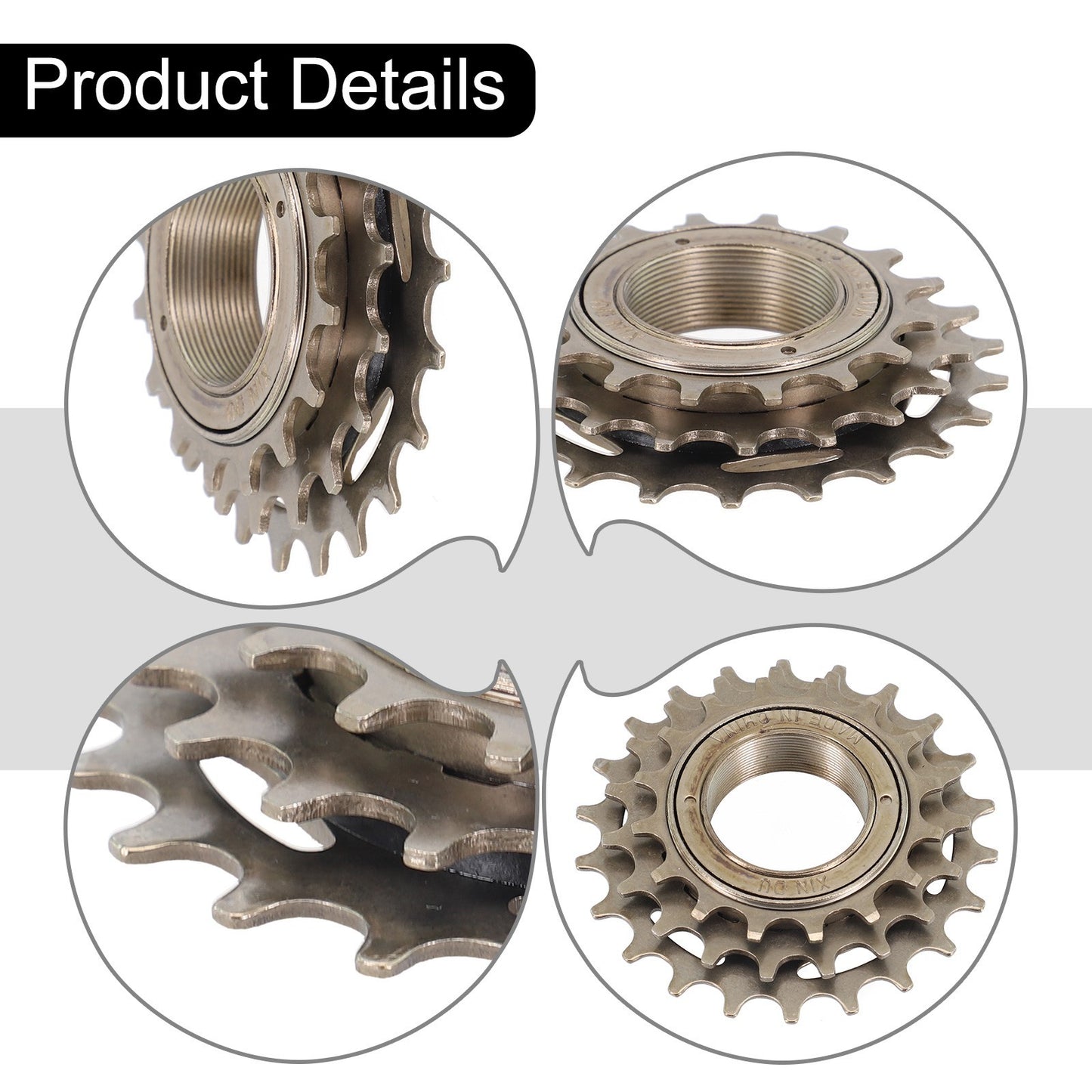 1pcs FW-3S Freewheel 16/19/22T Cassette Freewheel Bike 3-Speed Flywheel