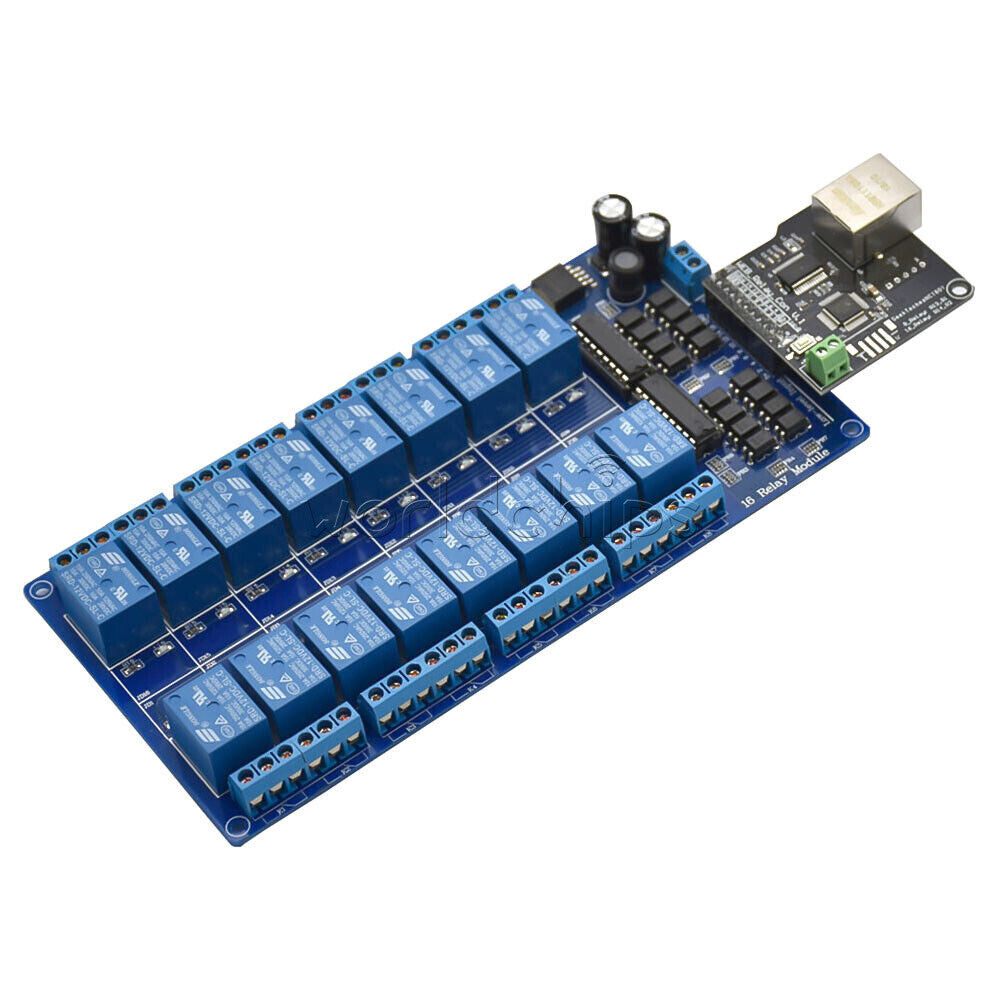 Ethernet control module 8/16 Channel relay controller board With RJ45 interface