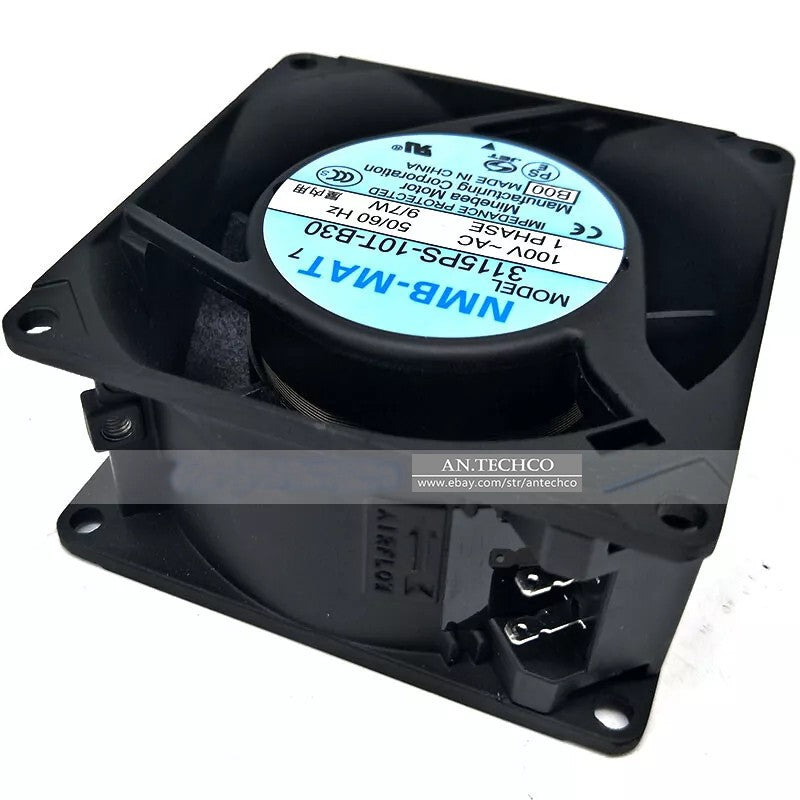 1pcs For NMB 3115PS-10T-B30 100V 9 / 7W 8038 Silent Aluminum Frame Fan