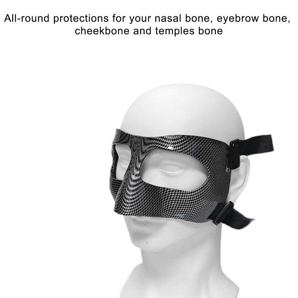 Intense Sports Activities Carbon Fiber Face Mask Adjustable Nose Protector