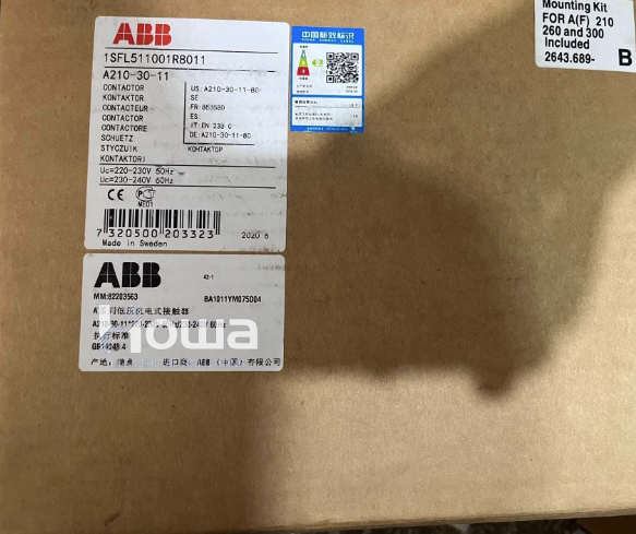 1PC  abb A210-30-11 Contactor 110-120V 50Hz 60Hz Fast Shipping