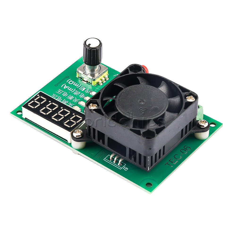 16W Electric Load Max 500AH LED Display TEC-06 Battery Capacity Tester With Fan