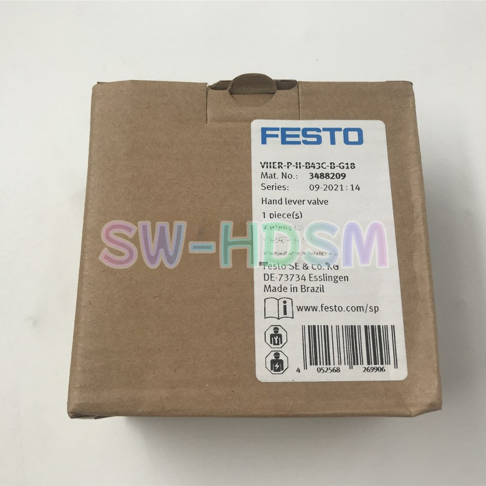 1PCS   Festo Hand Lever Valve VHER-P-H-B43C-B-G18 3488209 Freight Free