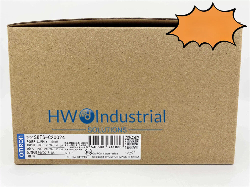 1/Piece  S8FS-C20024 200W 24V 8.8A OMRON Switching Power Supply