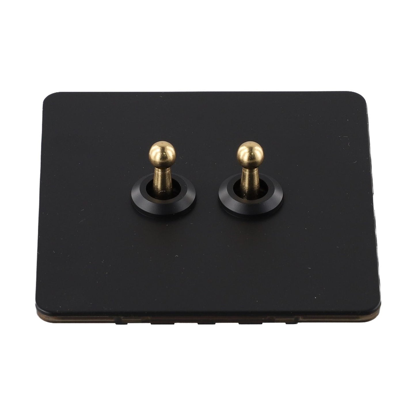 Functional Wall  for TOGGLE Light Switch with Brass Lever and Stainless Steel