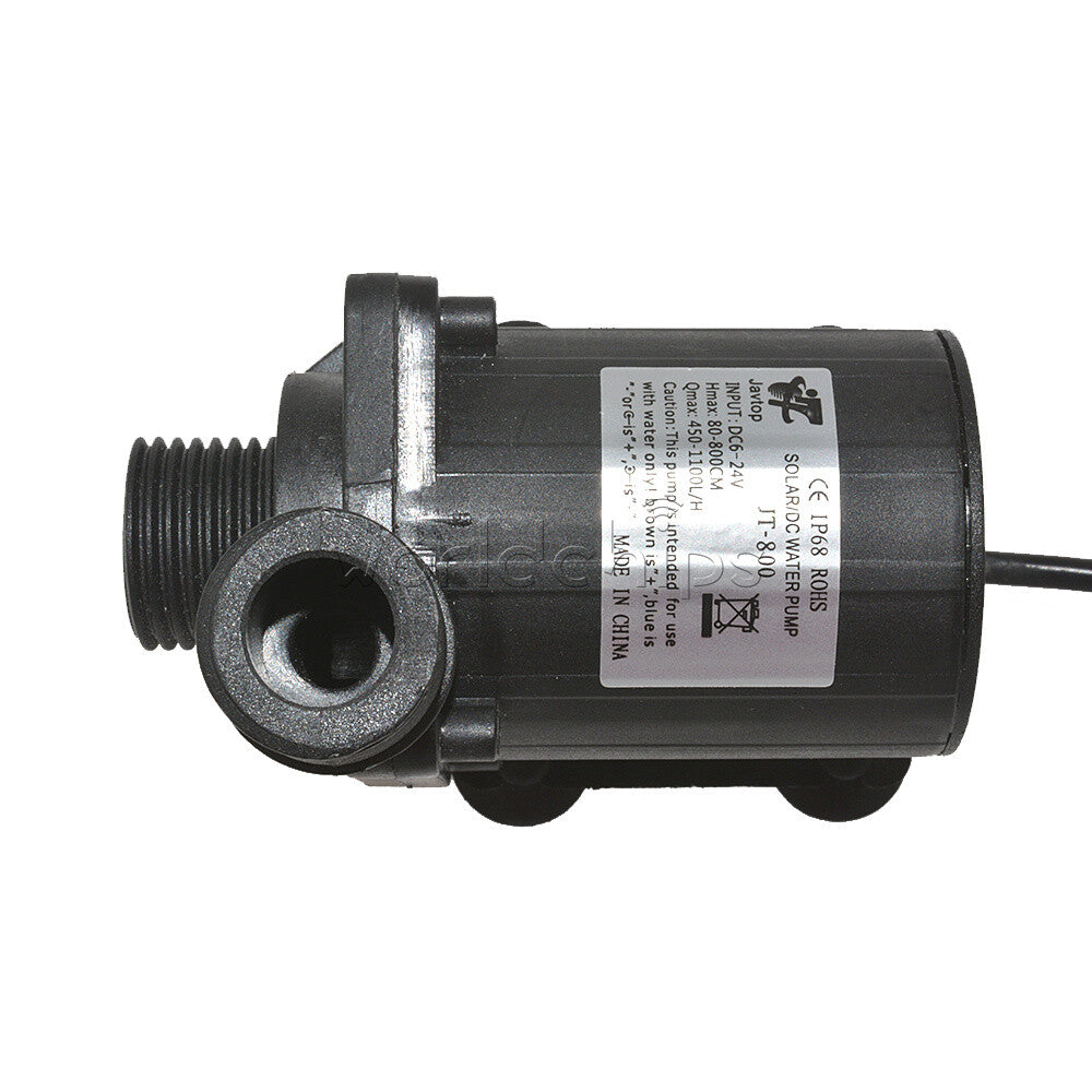 DC 12V 24V Hot Water Circulation Pump Solar Water Pump Brushless Motor 800L/H