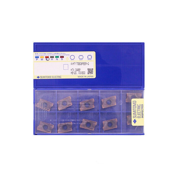 10Pcs Sumitomo AXMT170508PEER-G ACK300 CNC milling blade carbide inserts