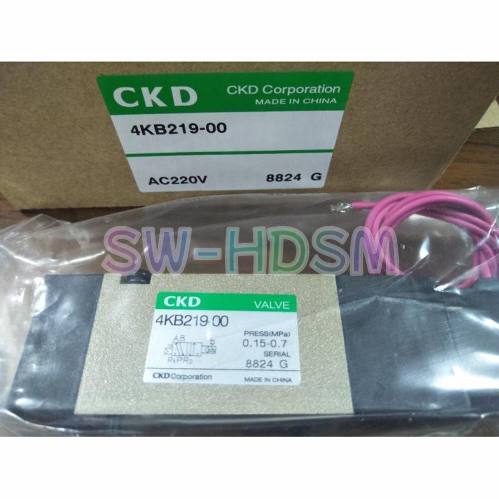 1PCS   For CKD 4KB219-00 AC220V Solenoid Valve In Box freight free