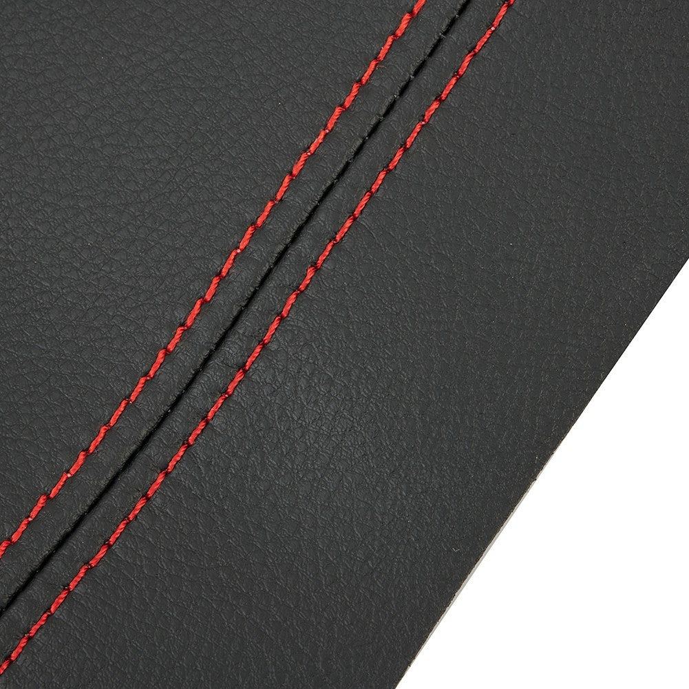Door Panel Armrest Black Leather W/ Red Stitching For Civic 8th Gen 06-11